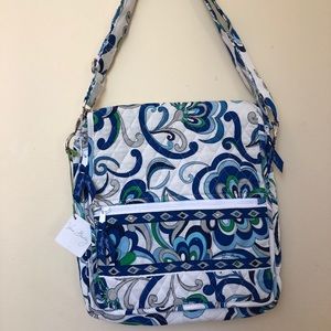 Vera Bradley Mediterranean White Mailbag